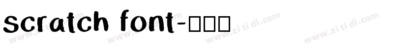 scratch font字体转换